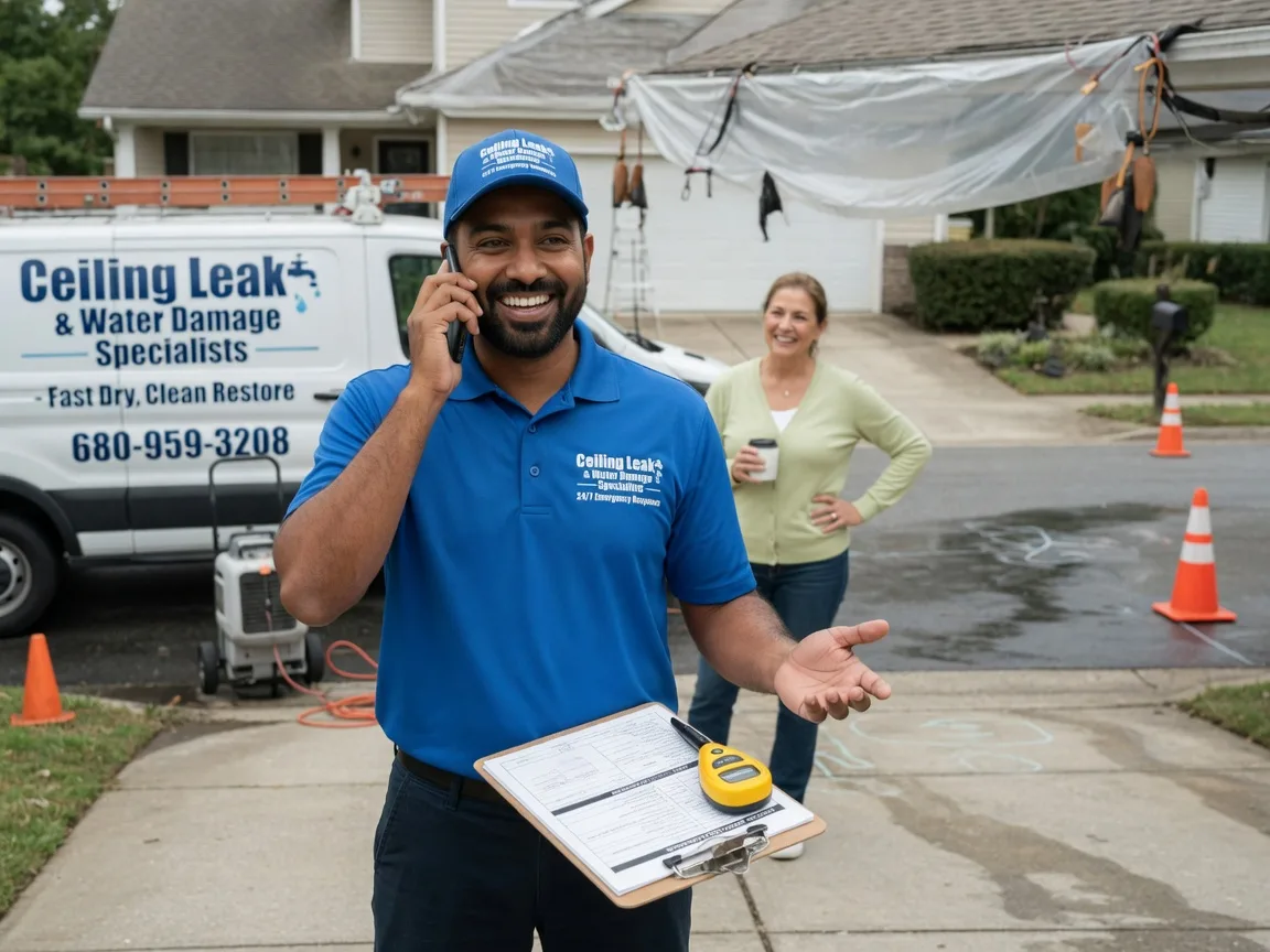 Ceiling Leak Cleanup Maysville, OK FAQs